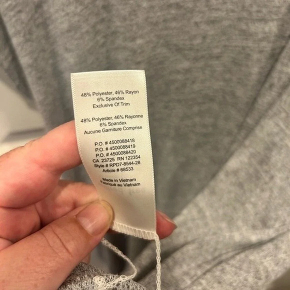 Aritzia Wilfred Free Gray Lorelei Dress size Medium‎ - Picture 8 of 9